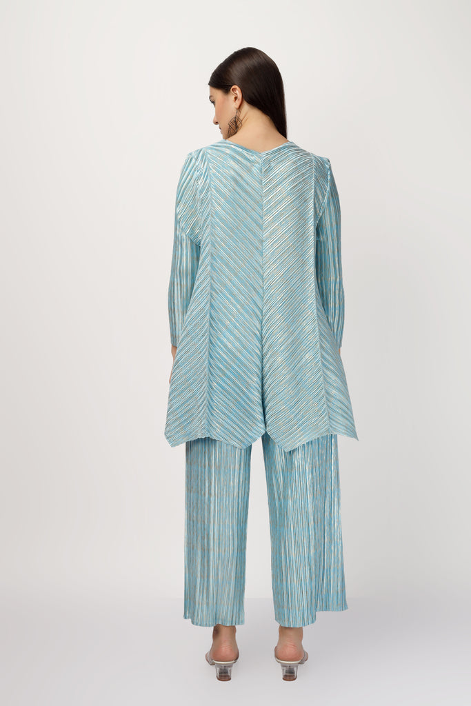 Metallic Pleated Co-ord Set