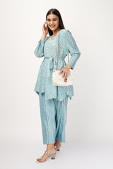 Metallic Pleated Co-ord Set