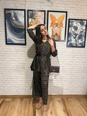 Metallic Pleated Co-ord Set